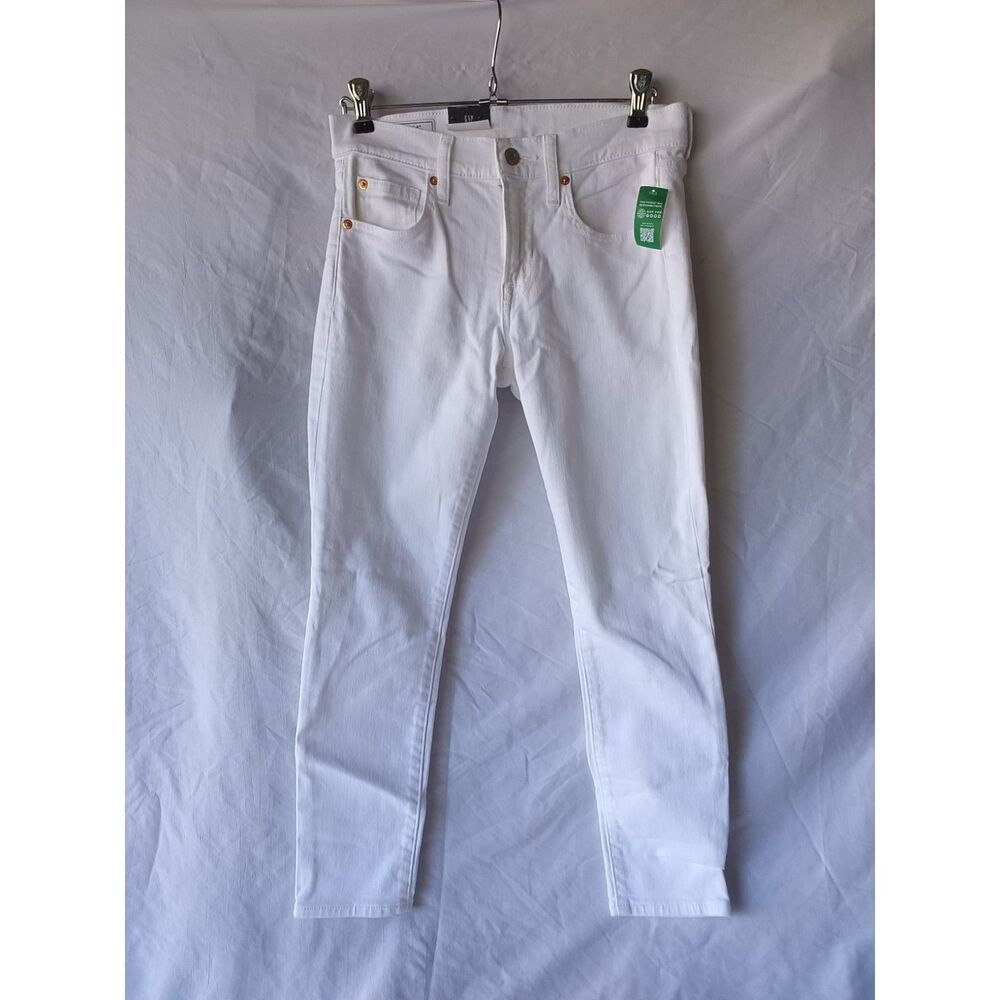 New Skinny White Mid Rise Jean GAP 27/4P NWT